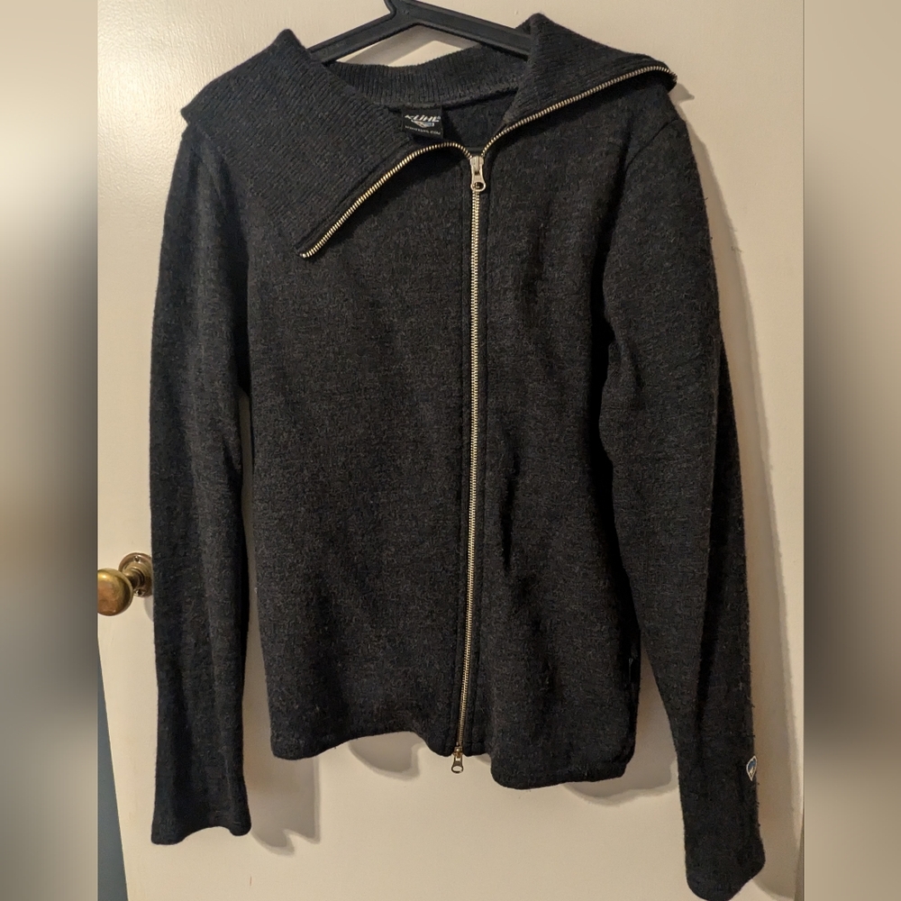 Kuhl Prague Zip Sweater (Charcoal, Women's L)
